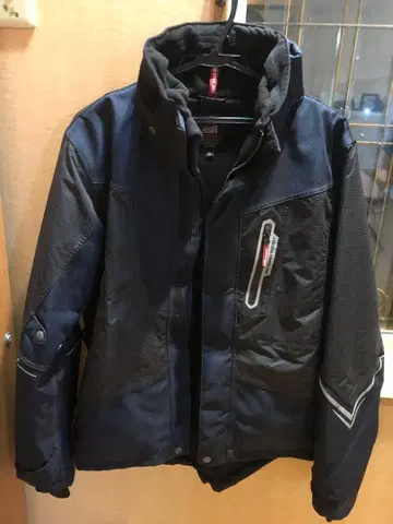 다크 블루 플리스 라이닝 자켓