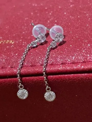 K10wg 큐빅 귀걸이