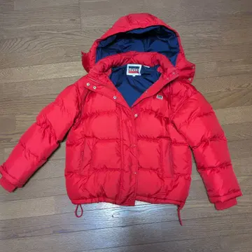Levi's 후드 부착 다운 자켓 S 레드