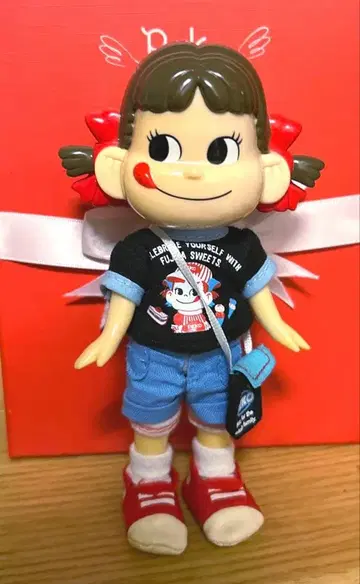 새상품급 후지야 밀키 페코짱 오리지널 인형 옷 갈아입히기 인형