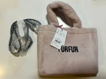 FURFUR 핑크 퍼 백