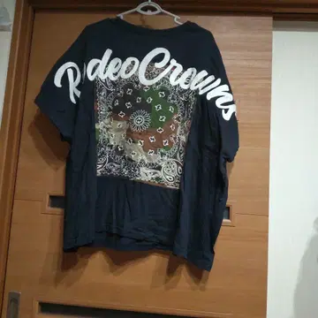 RodeoCrowns 반다나 패턴 반팔 T셔츠 네이비
