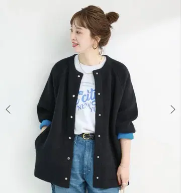 B.C STOCK 2층 스무스 니트 롱 가디건 블랙