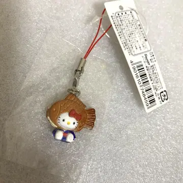 헬로키티 타이야키 꼬치 스트랩 편의점 한정 판매 2007년