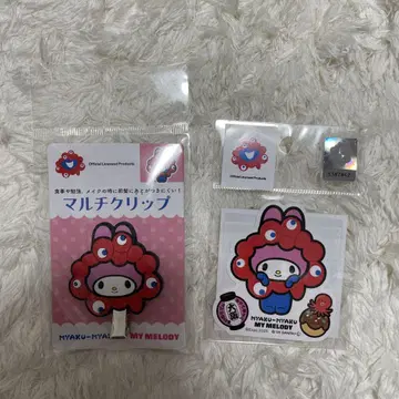 마이멜로디 미야쿠미야쿠 멀티 클립 스티커 세트