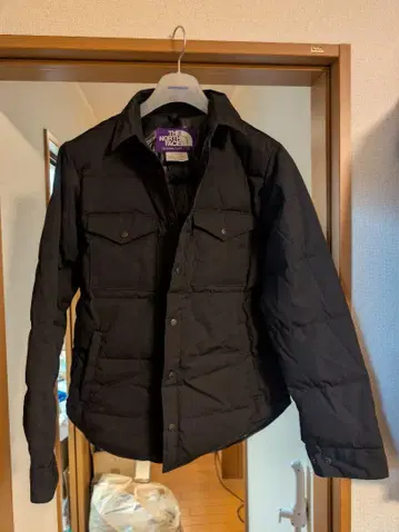 THE NORTH FACE 블랙 다운 셔츠 자켓