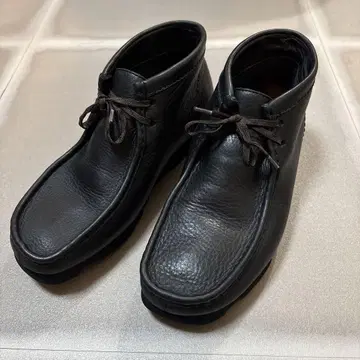 클락스 왈라비 부츠 고어텍스 260 천연 가죽 비브람 블랙