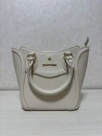 SAMANTHAVEGA 사만다 타바사 아이보리 화이트 핸드백