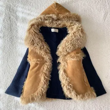 어나더 에디션 자켓 코트 베스트 리얼 무스탕 후드 부착