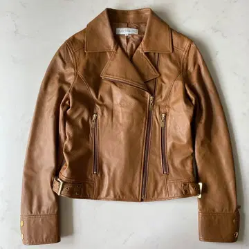 MOGA 모가 라이더 자켓 카멜 램 가죽 양가죽 2 천연 가죽