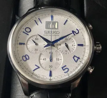 세이코 크로노그래프 빅 데이트 손목시계 남성용 SEIKO