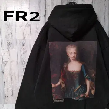 z25 [레어 XL] FR2 마리 앙투아네트 빅 로고 후드티 즉시 완판