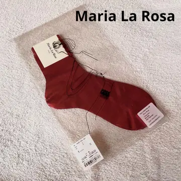 새상품*Maria La Rosa*양말*삭스*핑크*메탈릭*실크