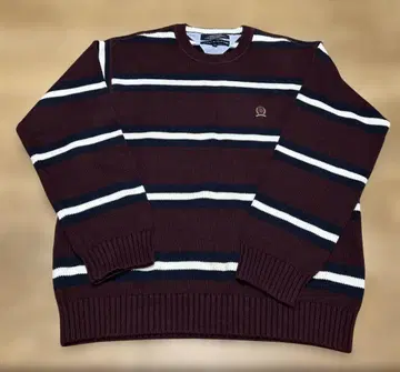 [ 미사용 새상품 ] TOMMY HILFIGER 니트 버건디 XL