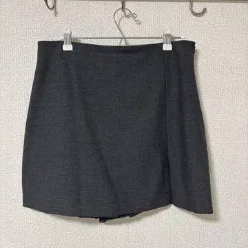 그레이 하이웨스트 스커트 스코트