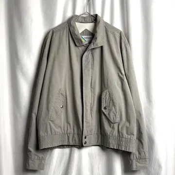 80s MEMBERS ONLY 코튼 블루종 L 라이트 그레이