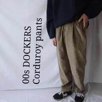 [ 2002년제 ] DOCKERS 다커스 코듀로이 투 턱 00s