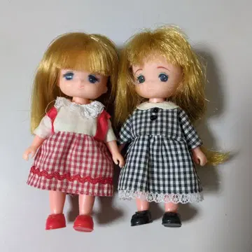 리카짱 인형 2체 세트 미키 마키 쌍둥이 여동생 1987년