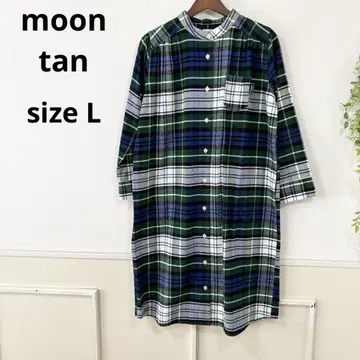새상품급 루즈한 사이즈 나르에 moontan 체크 원피스