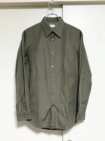 고품질 일본제 Paul Smith M 코튼 드레스 셔츠 카키 모드