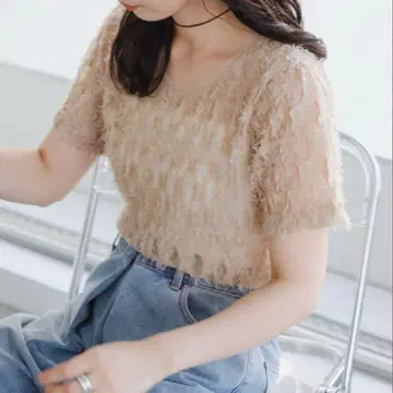 페더 튤 Tee 베이지 kastane 카스타네