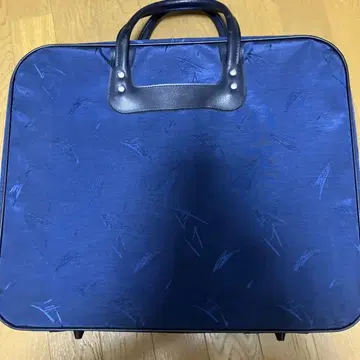 네이비 일본 의류용 백 투명 포켓 부착