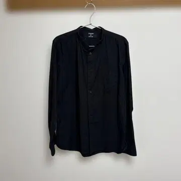CABANE de zucca 블랙 긴팔 셔츠