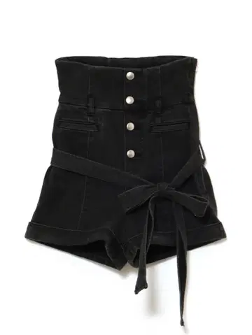 andmary Highwaist ribbon pants black S