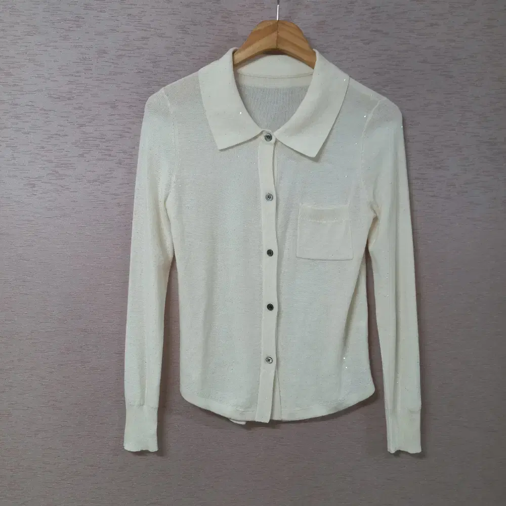 A10-11/Ivory Sequin Knit Cardigan for Women #가디건 on Bunjang Global Site.