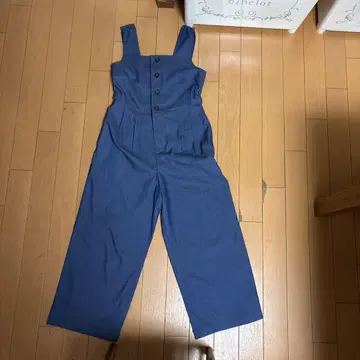 버튼 와이드 레그 살로펫