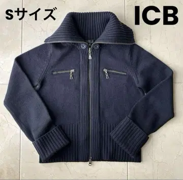 [ 새상품급 ] ICB 네이비 니트 자켓 S