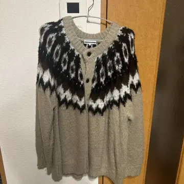 FREAK'S STORE 노르딕 무늬 가디건 L 사이즈