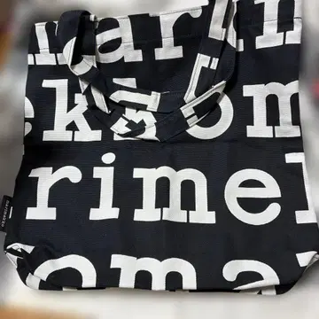 marimekko 문자 프린트 토트백