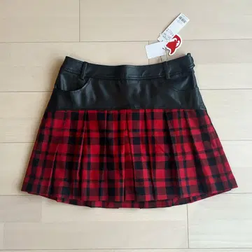미사용 새상품 와크 WAAC 여성용 골프 스커트 체크 M 사이즈 1002