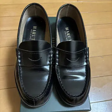 로퍼 천연 가죽 블랙 HARUTA 23.5