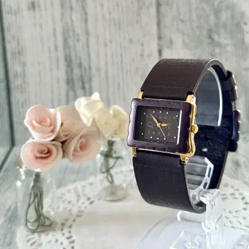 [ 새상품급 ] Q-pot. 큐포트 손목시계 멜티 비스킷 블랙