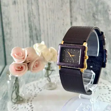 [ 새상품급 ] Q-pot. 큐포트 손목시계 멜티 비스킷 블랙