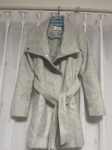 Bershka 그레이 롱 코트 S