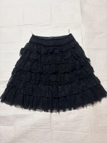 Lois CRAYON 티어드 레이스 스커트