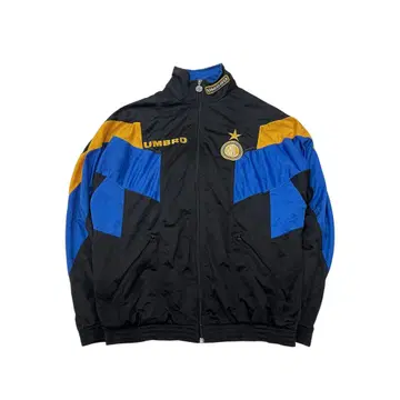 UMBRO 인텔 나일론 자켓 90s 블랙 블루 골드 S 래글런
