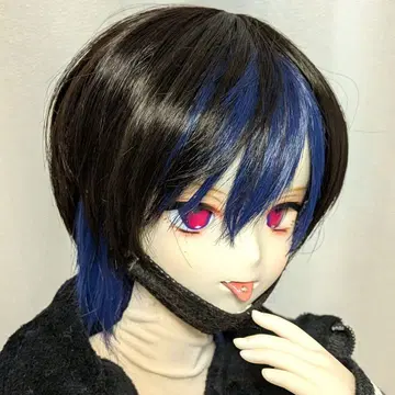 1/3 클래스 인형 가발 블랙, 파랑, 블루 9인치 딜러님 제작