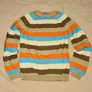 WESC 멀티 컬러 스트라이프 니트 스웨터 코튼x캐시미어 북유럽