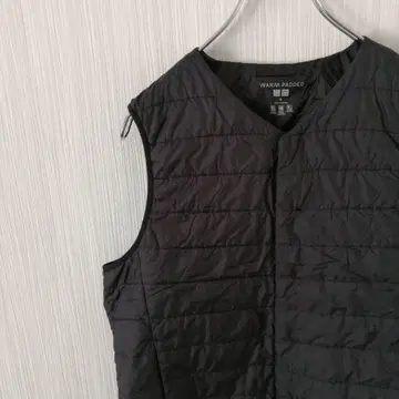 유니클로 퀼팅 베스트 WARM PADDED 블랙