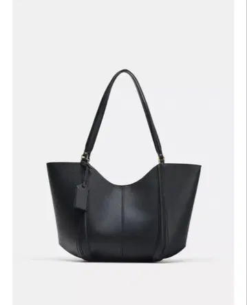 ZARA 맥시 쇼핑백 블랙 택 포함 새상품