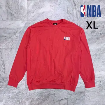 NBA 트레이닝복 남성용 XL 맨투맨 레드 면 농구 풀오버 빨간색
