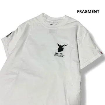 [ 미사용 ] 프라그먼트 포켓몬 T셔츠 이브이 화이트 S DSMG