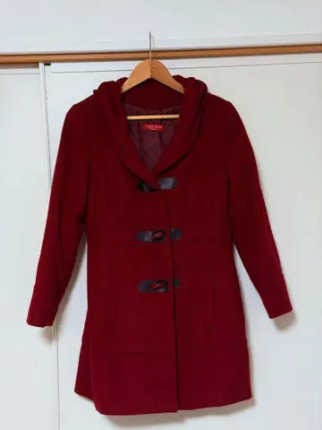 이탈리아제 빨간색 더플 코트 CORSO ROSSO 코르소 로쏘 와인 레드