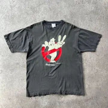 80s 고스트버스터즈 2 무비 티셔츠 USA제 페이드 블랙 XL