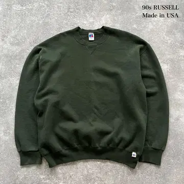[ RUSSELL ATHLETIC ] 러셀 90s 맨투맨 무지 USA제
