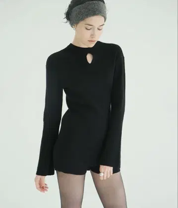 CLANE W FACE KNIT MINI ONEPIECE